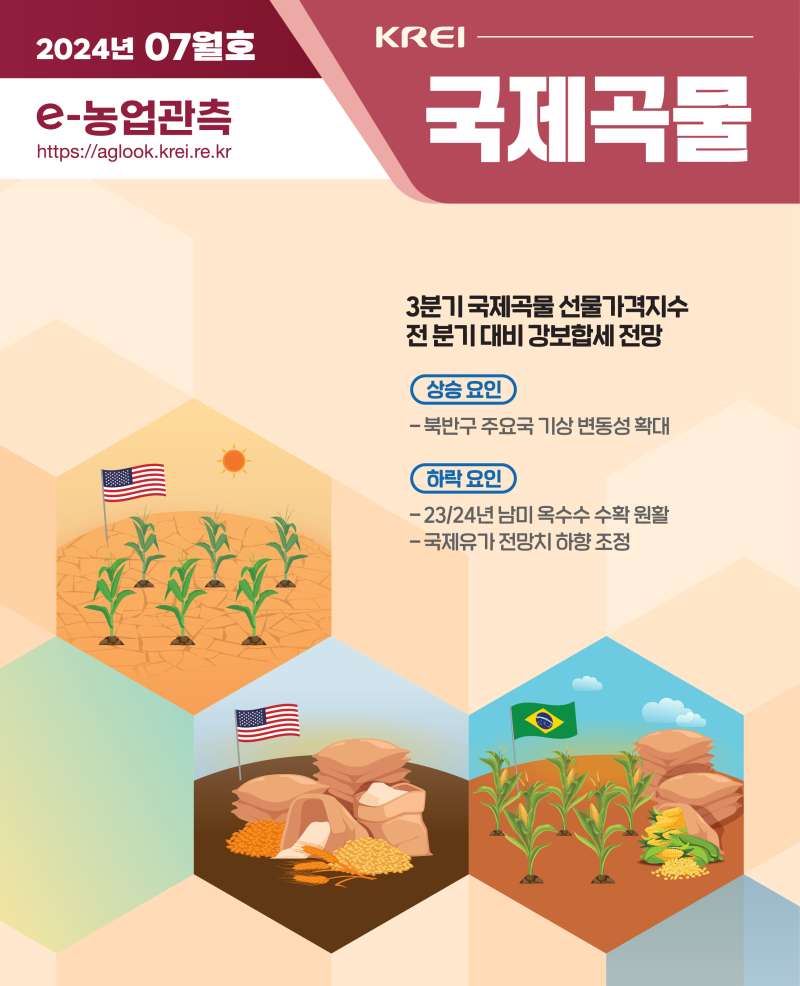 2024년 7월호 국제곡물관측] 3분기 국제곡물 선물가격지수 전 분기 대비 강보합세 전망 : 네이버 블로그