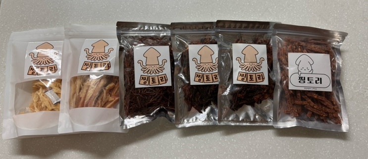  캠핑 맥주 안주 찡토리 페스츄리오징어 외 4종 마른안주 리뷰