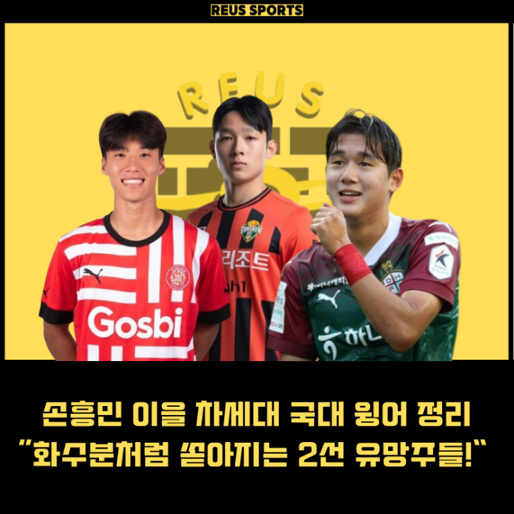 양민혁 포함 손흥민 뒤를 이을 차세대 국가대표 윙어 정리