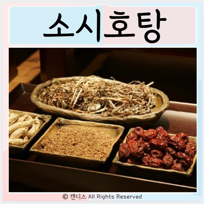  소시호탕 섭취 권장 대상 먹는방법 주의사항