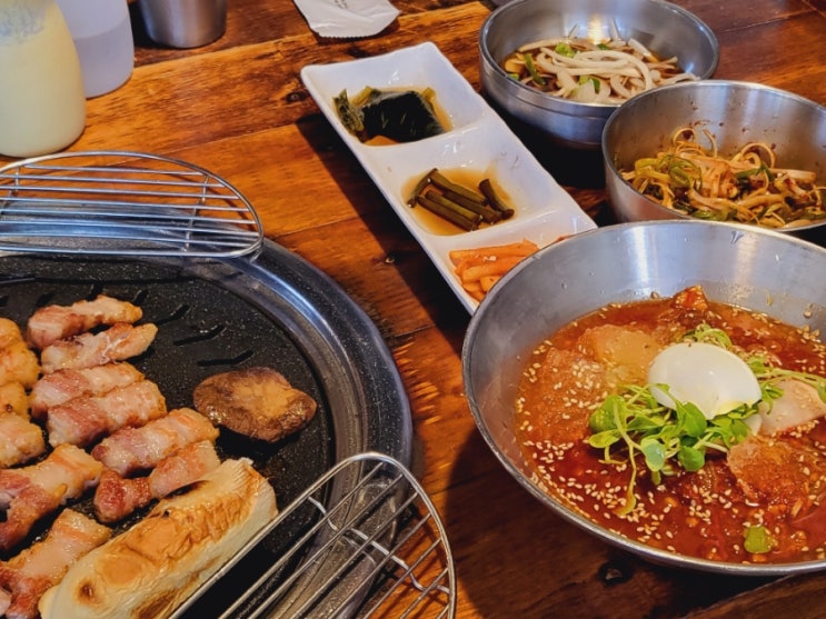  [신천돼지] 잠실새내역 맛집 구워주는 잠실새내 삼겹살