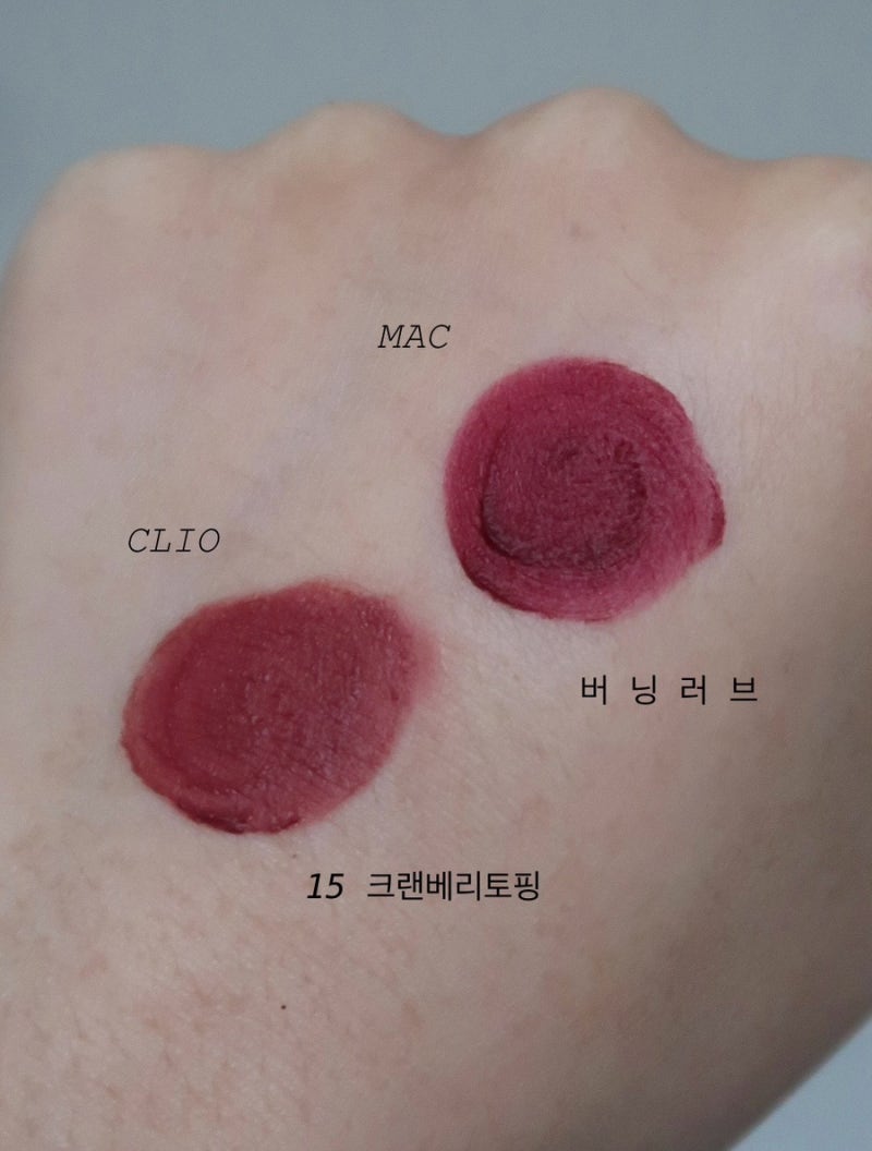 겨울 다크의 필수 덕목 맥 파우더 키스 리퀴드 립 컬러 버닝 러브 / 클리오 쉬폰 블러 틴트 15 ....