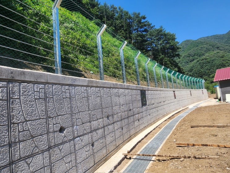  증평 율리 점촌마을 산사태 복구사업 완료