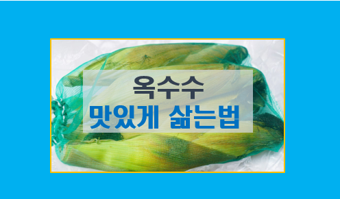  옥수수 삶는법 삶기 실패없이 쫀득쫀득하게 삶는시간  뉴슈가 비법