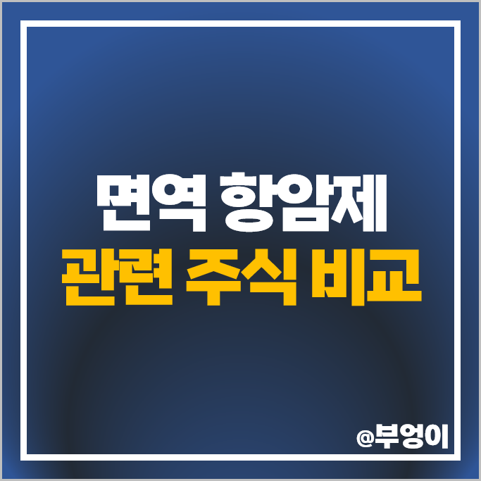 면역항암제 관련주 압타머사이언스 메드팩토 압타바이오 제넥신 주가 앱클론 주식 면역항암제 관련주 압타머사이언스 메드팩토 압타바이오 제넥신 주가 앱클론 주식