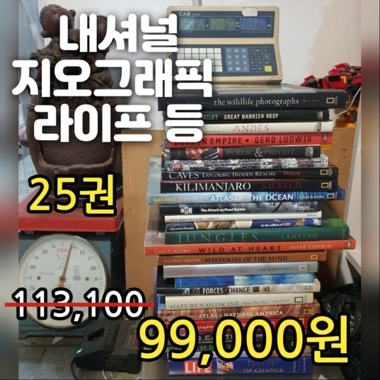  외국도서 원서 내셔널 지오그래픽 라이프 책등 사진 사진집 사진첩 25권 세트 99,000원ㅣNational Geographic LIFE Books 인테리어 소품 중고책 판매 매입