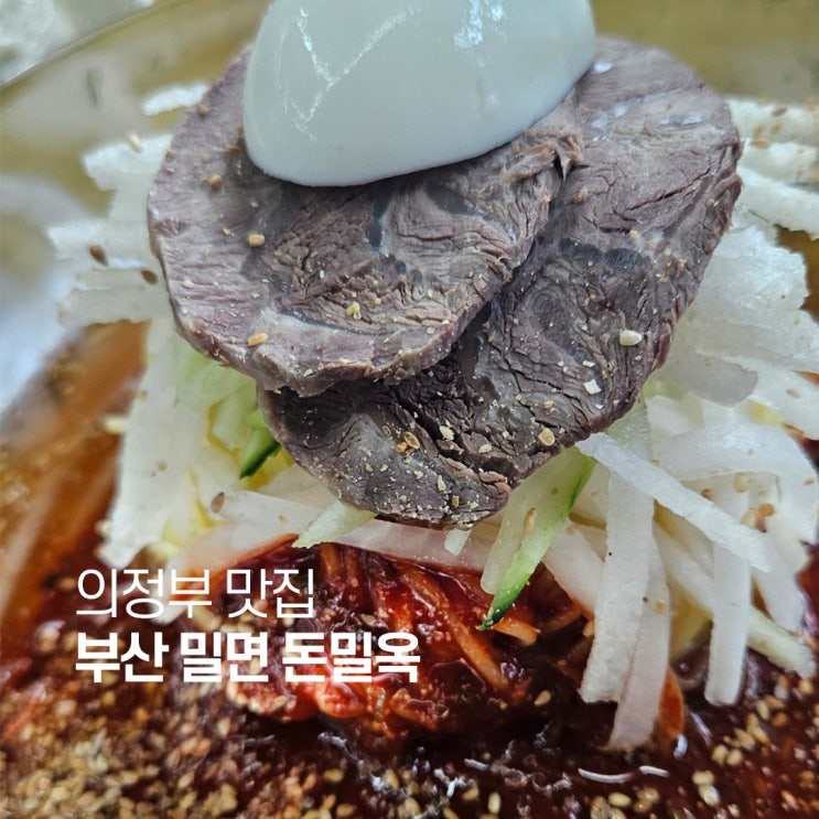  의정부 밀면 맛집 돈밀옥(여름엔 밀면 겨울엔 돼지국밥)