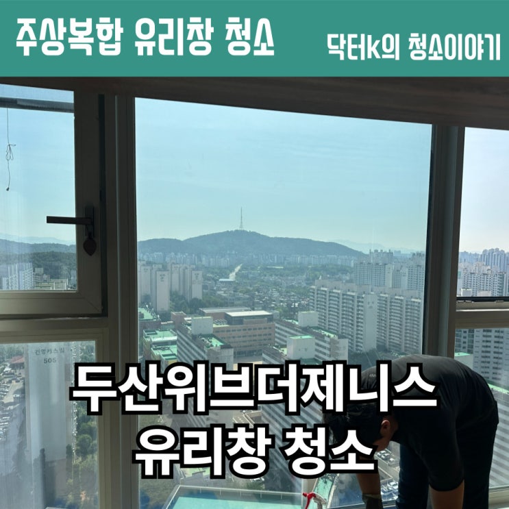  일산 주상복합 아파트 유리창 청소 후기