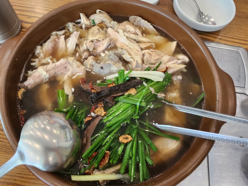 당산역 당산마루 능이버섯삼계탕