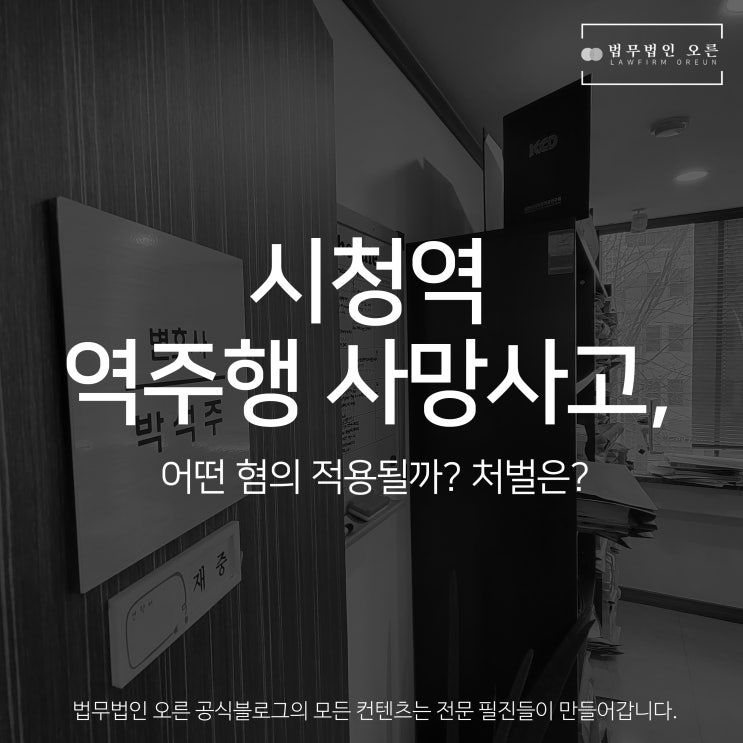<b>시청역 역주행</b> 사고, 어떤 혐의 적용될까 처벌은?