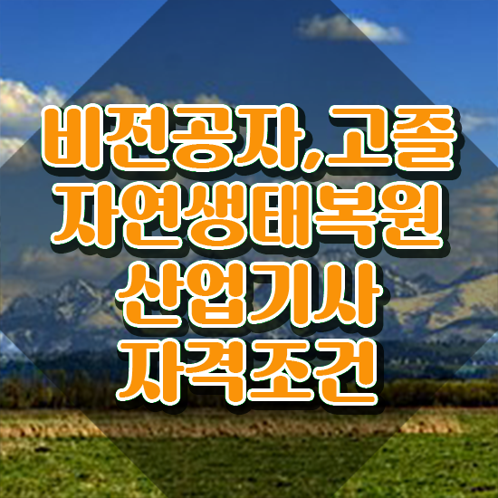  자연생태복원산업기사 취득자격 인강으로 1학기 만에 완료한 노하우