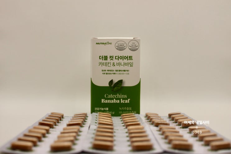  녹차 카테킨 바나바잎 다이어트 건강기능식품 더블 컷 다이어트