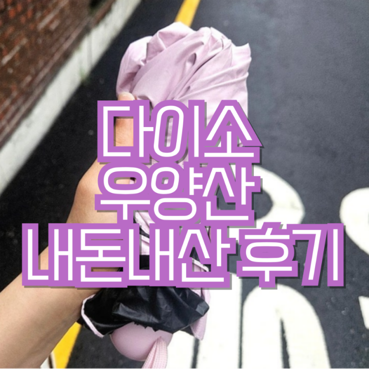 다이소 우양산 5단 후기 내돈내산 [직장인 여름철 필수템]