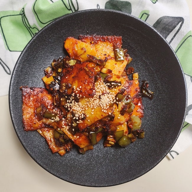 편스토랑 류수영 레시피 매콤 어묵 볶음 만드는 법 매운 사각어묵 맛있는 오뎅 반찬