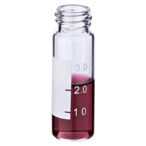 [유리초자] 4 ml 라이트온 투명 스크류 바이알, BASIK 4 ml Write-on Clear Screw Vial, BASIK