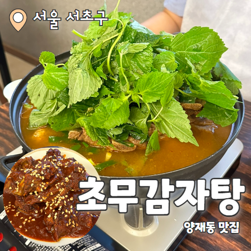  초무감자탕 : 깔끔하고 부드러운 감자탕&뼈찜 양재동맛집 내돈내산 후기
