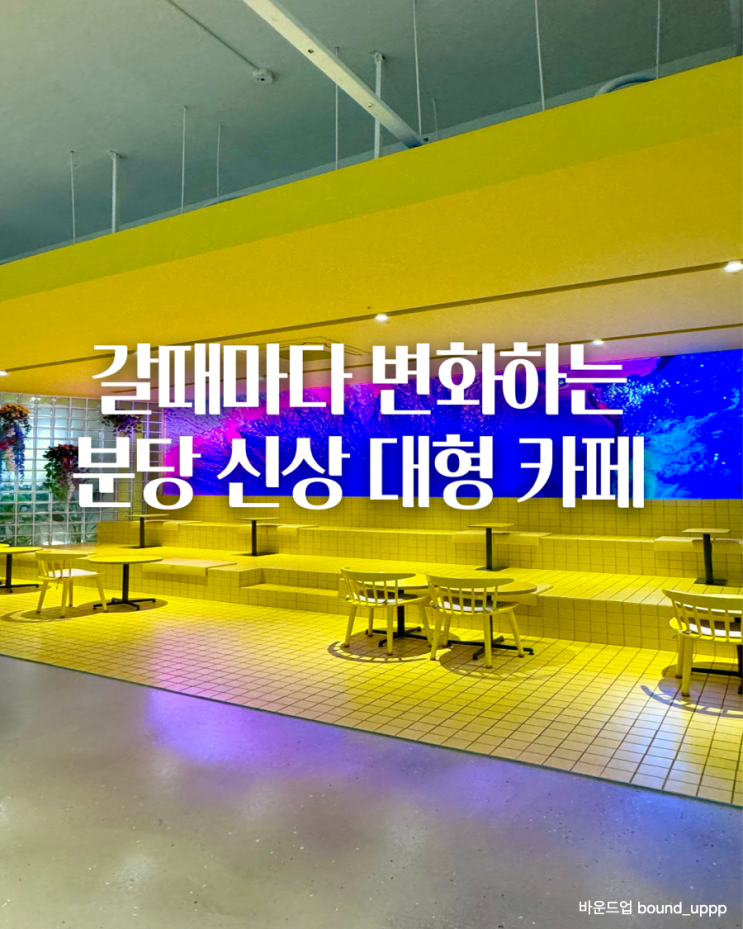  분당 야탑 브런치 주차 편한 신상 대형카페 카페gg