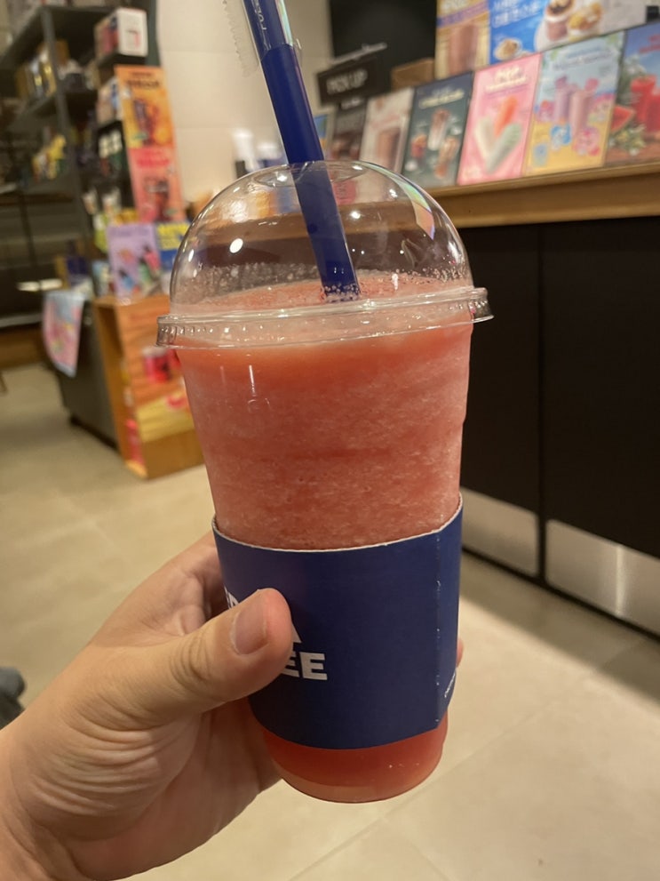  분당 KT먹자골목 진짜 수박맛 수박쥬스 이디야