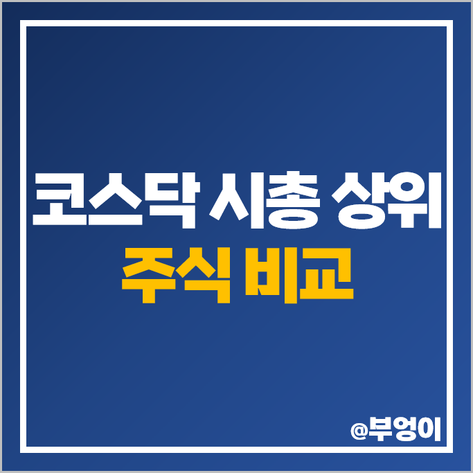 코스닥 시가총액 상위 주식 에코프로비엠 알테오젠 목표 주가 PER PBR 시총 순위 코스닥 시가총액 상위 주식 에코프로비엠 알테오젠 목표 주가 PER PBR 시총 순위