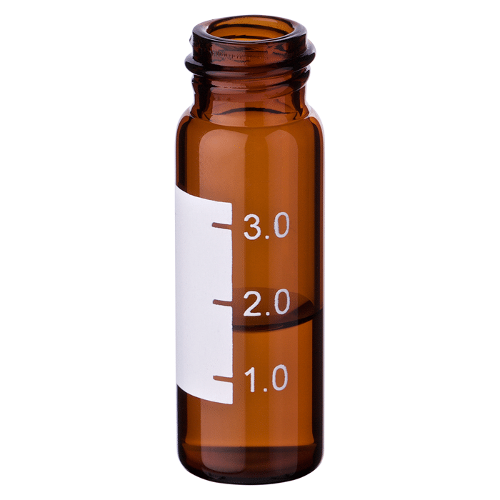  [유리초자] 4 ml 라이트온 엠버 스크류 바이알, BASIK 4 ml Write-on Amber Screw Vial, BASIK