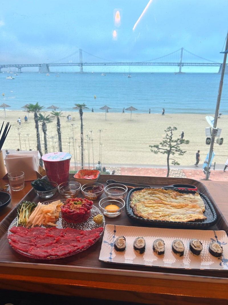 광안리 오션뷰 조용한 술집 추천 육회가 맛있는 온심가
