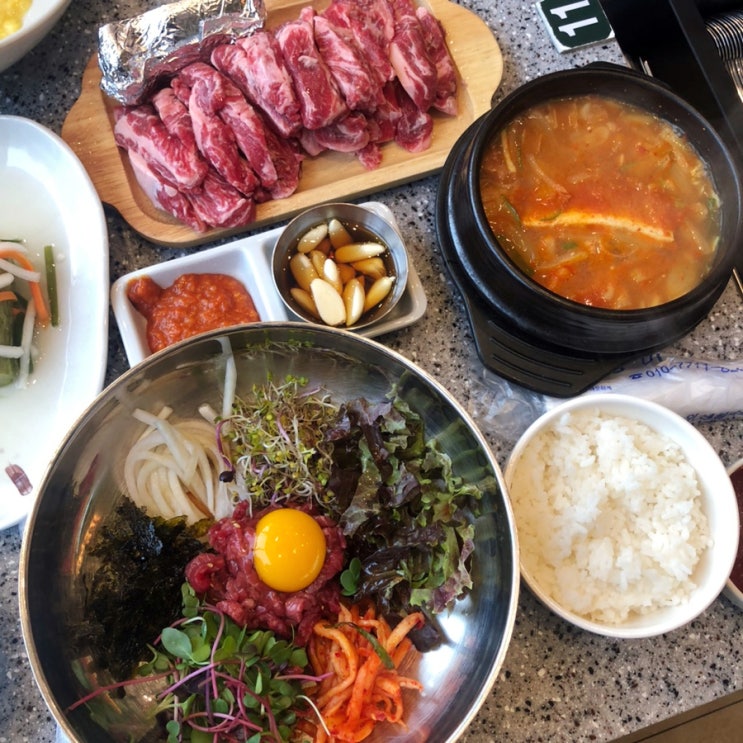  인천 주안 맛집 설화생갈비 소고기 냉면 육회비빔밥 존맛탱