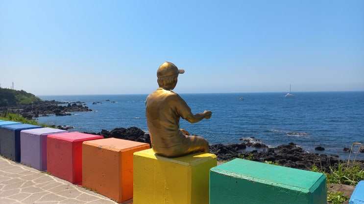 도두동 무지개 해안 도로 저녁 야경 노을 제주 사진 명소