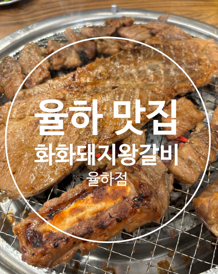  김해 대왕양념갈비 율하 맛집 "화화 돼지 왕갈비 율하점"