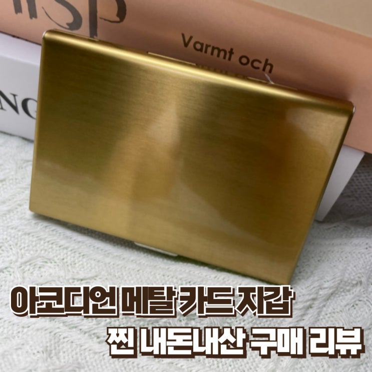  슬림 메탈카드지갑 남자 카드지갑 추천 찐 내돈내산 구매 후기