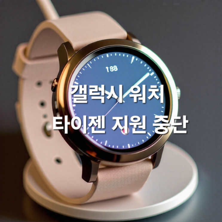  갤럭시워치 타이젠OS 지원 중단