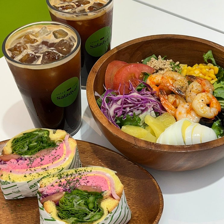  [대구/달서구/신당동/계명대역/성서계대/계대동문] 맛있고 건강한 식사, 다이어트 밥집: 샐러드야 성서점(핑크색 핀코타 샌드위치)