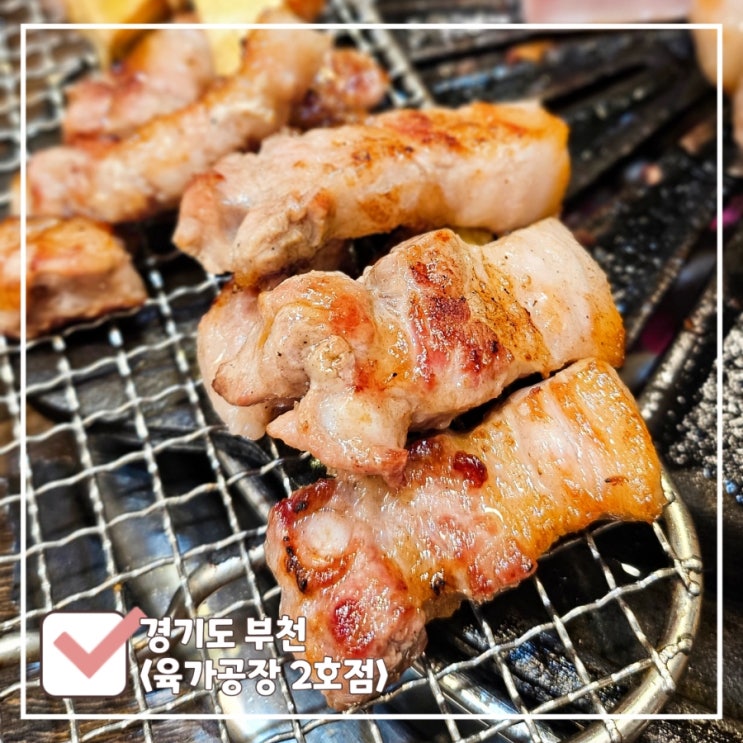  부천역 고기집｜돼지고기 한판 3만원대 가성비 좋은 육가공장 2호점