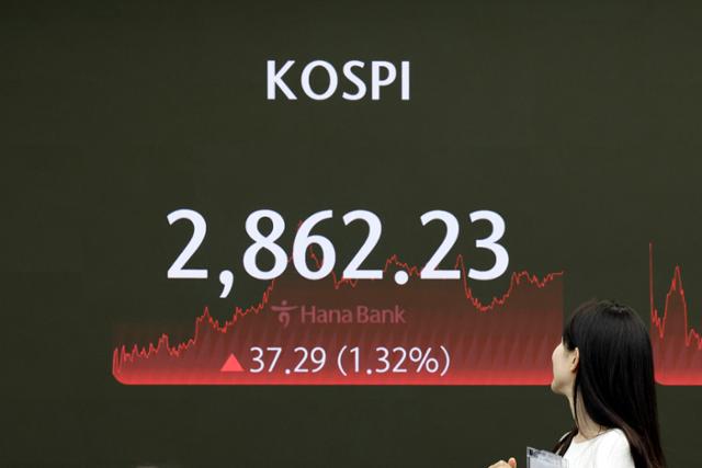 '깜짝 실적' 삼전이 밀어올린 코스피, 2860 돌파 '깜짝 실적' 삼전이 밀어올린 코스피, 2860 돌파