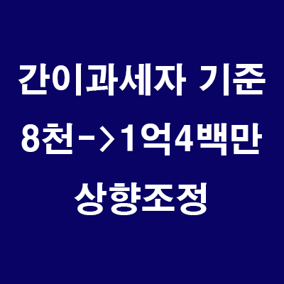  (24.7.1) 간이과세자 기준 연매출 8천만원->1억400만원미만 상향조정 (24년7월부터)