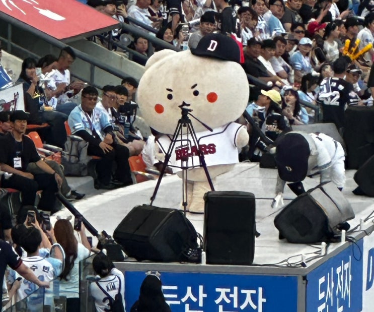  망곰베어스! 망그러진곰 콜라보데이 잠실 1루 외야 직관 후기