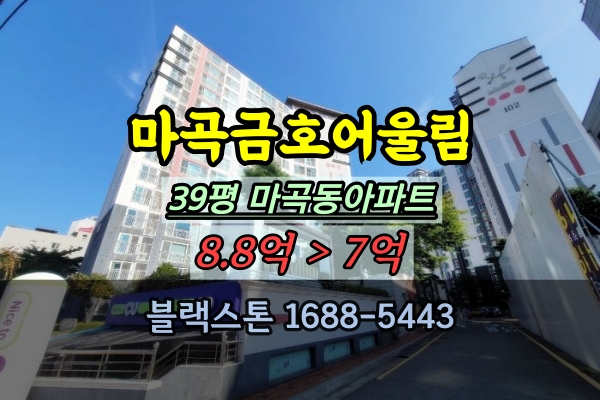  마곡금호어울림 경매 39평 마곡동아파트 4룸