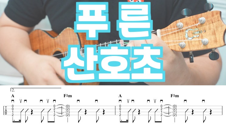  여름의 청량함, 마츠다 세이코 - 푸른 산호초 가사 및 우쿨렐레 악보