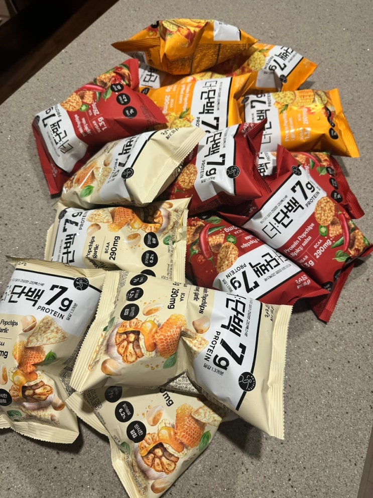  [다이어트 간식] 인생과자로 등극할 만한 더단백 팝칩 7g 솔직리뷰 #내돈내산 (군옥수수, 허니갈릭, 매콤살사 비교 / 올리브영)