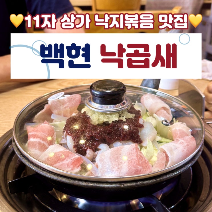  동탄 11자 상가 낙지볶음 맛집, 백현낙곱새 저녁식사로 추천하는 이유