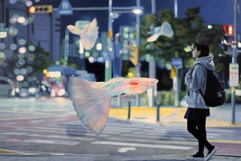 정우재(JEONG WOO JAE,1983년~ 년,거대해진 반려견등은 현재의 불안과 정서적인 결핍에 대해 위....