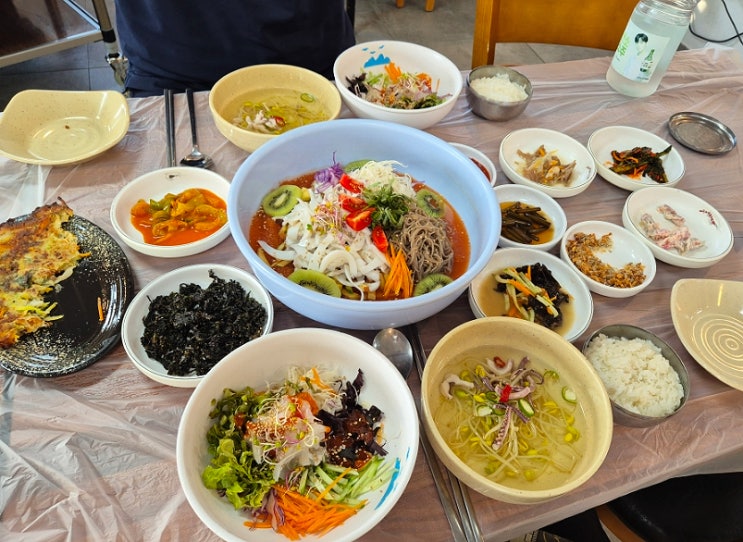  태안 마검포맛집 선창횟집 갑오징어물회와 회덮밥 후기