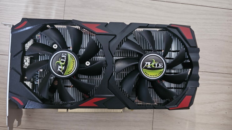  서브컴 VGA 교체 - 액슬 라데온 RX580 2048SP 8G