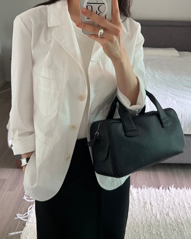  여성 여름 자켓 추천 | 엘에프엠 LFM 화이트 자켓 리뷰 (3-Pocket Jacket - White)