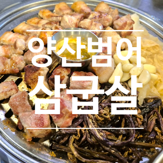  [양산맛집] 양산범어고기집 양산범어삼겹살 삼굽살