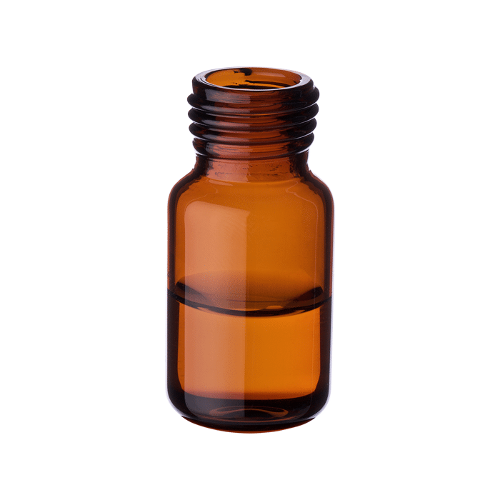  [유리초자] 10 ml 엠버 스크류 바이알 (둥근 바닥) 10 ml Amber Screw Vial (Rounded Base)