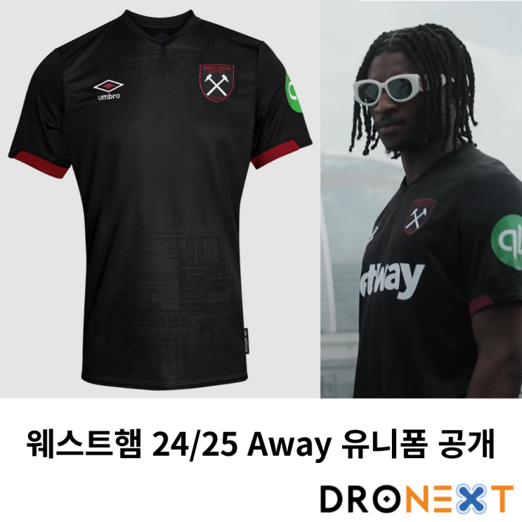  웨스트햄 24/25 Away 유니폼 공개 Cockney Kit