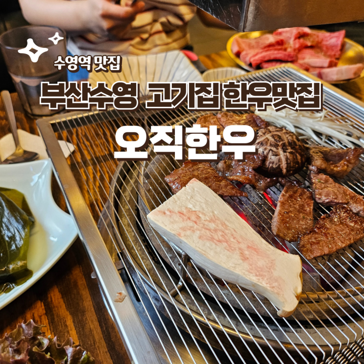  수영역 회식할만한 고기집 오직한우 수영로타리 한우고기집 패밀리세트