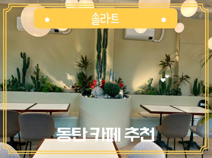  동탄 노트북 작업하기 좋은 카페 솔라트 추천