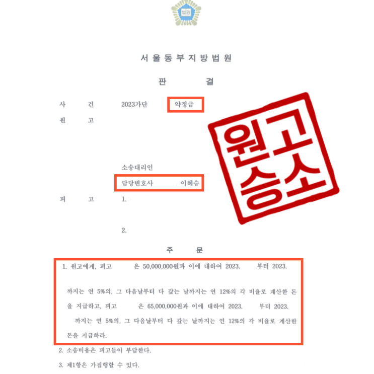 약정금을 지급하지 않는 상대방, 약정금을 받아내기 위해서는?