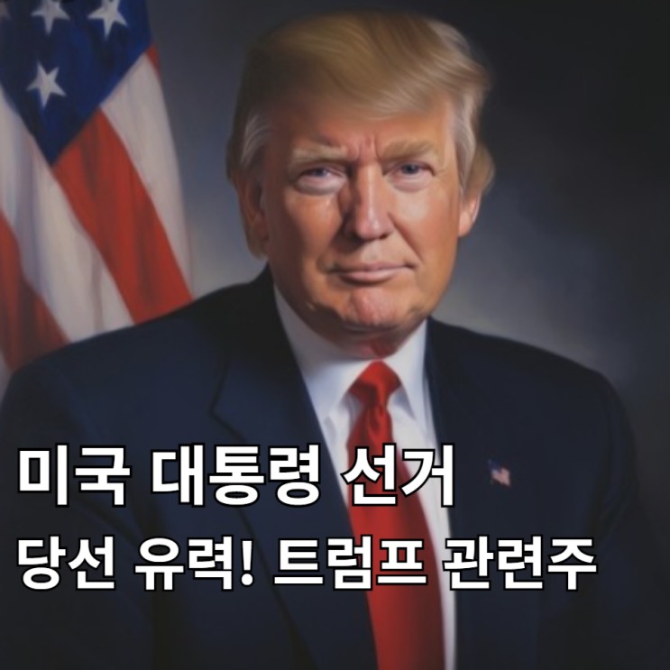 미국 대선 지지율, 바이든 사퇴? <b>트럼프 관련주</b>